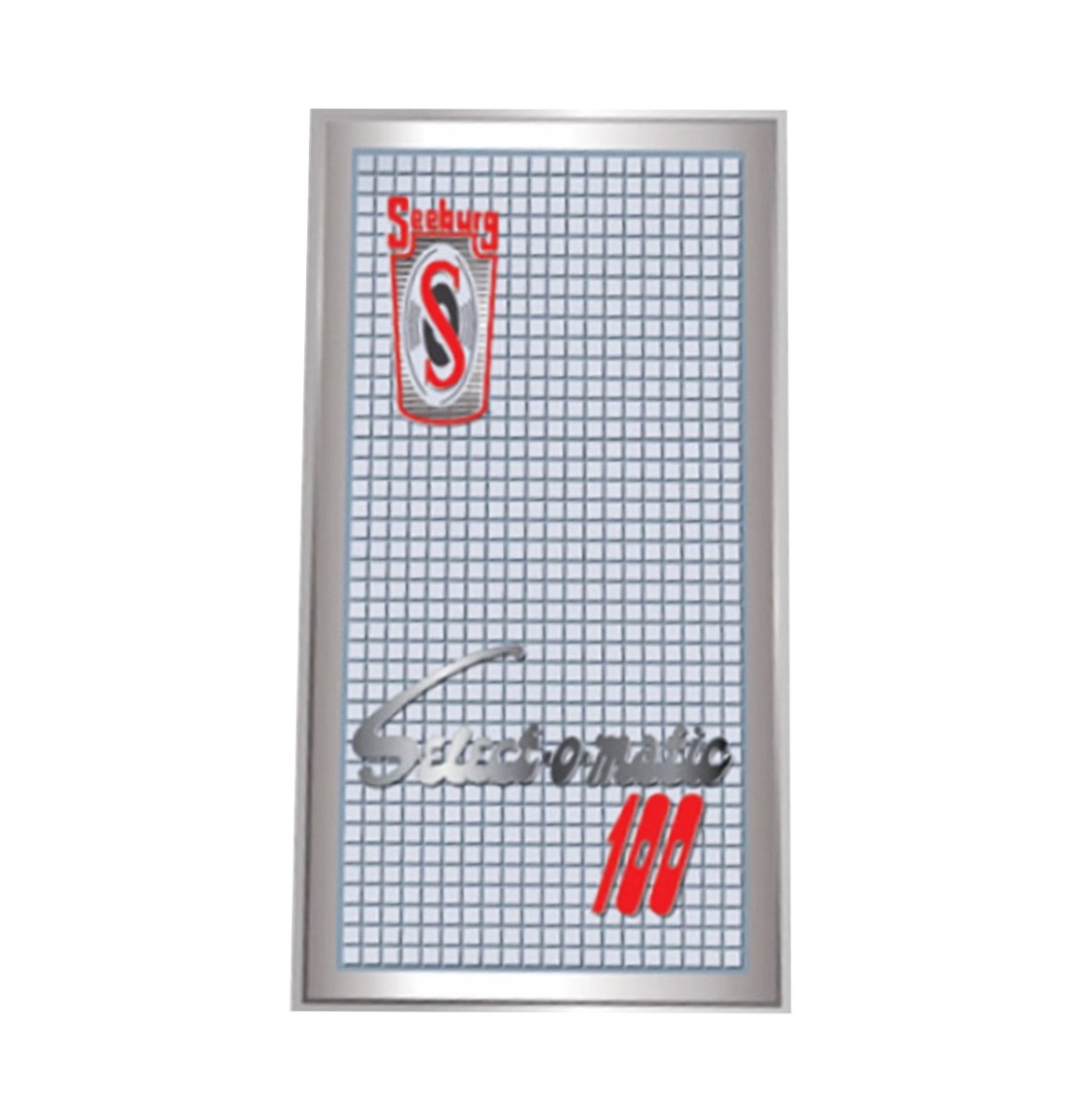 Fiftiesstore Seeburg HF100R Mech Carriage Cover 3-delige Stickerset