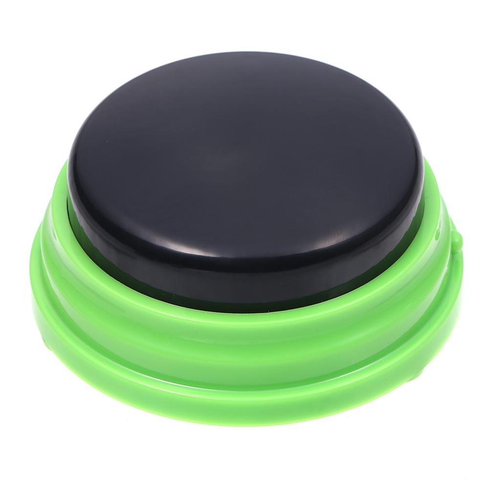 Honor Electronics Opneembare praatknop, stemopnamegeluidsknop voor kinderen, interactief speelgoed, antwoordknoppen groen