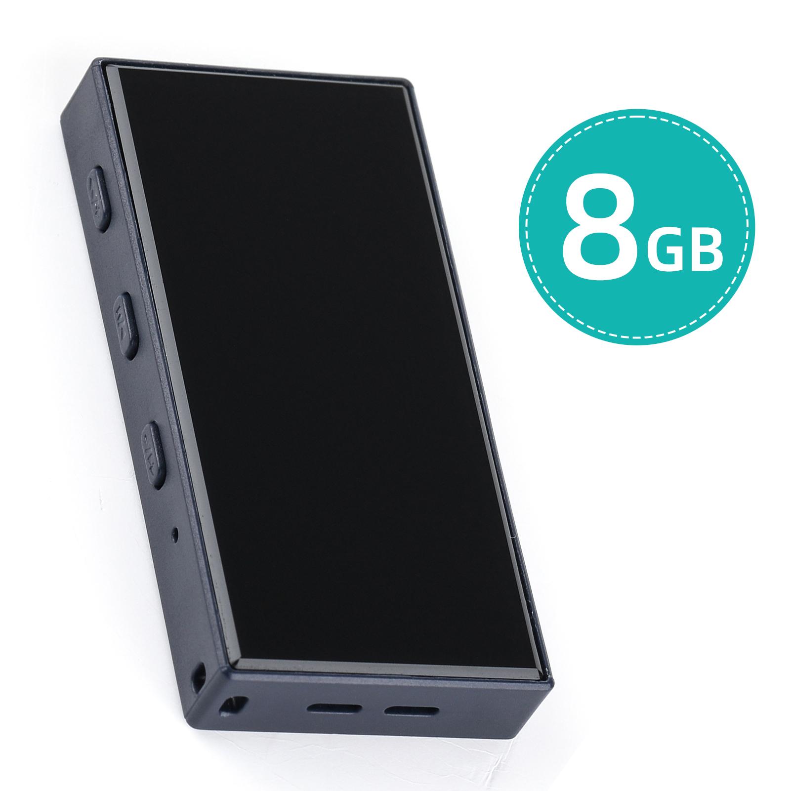 Honor Electronics 16 GB digitale voicerecorder Spraakgestuurd o Opnemen met afspelen MP3-muziekspeler 72 uur zwart