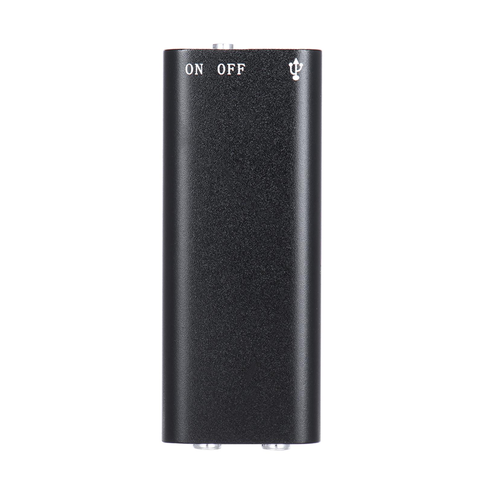 Honor Electronics 8GB Mini USB Digitale Audio Voice Recorder Dictafoon MP3 Muziekspeler Draagbaar Opnameapparaat zwart