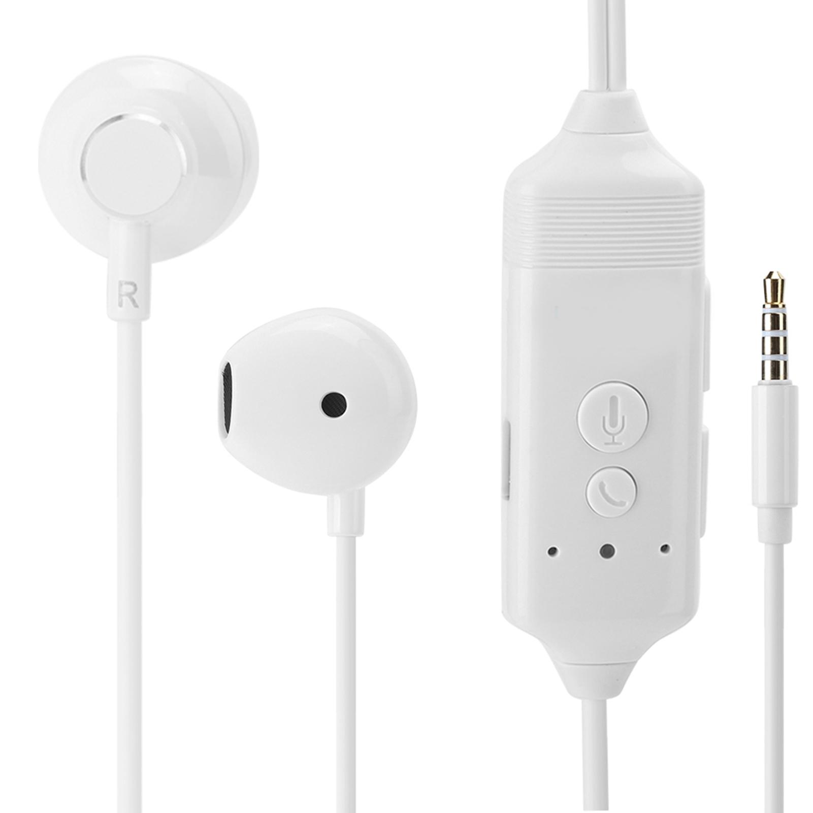 OutsideWorld Draagbare Telefoongesprek Recorder Opneembare Oortelefoon voor IOS met Gratis App Spraakopname 3.5mm Plug