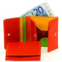 mywalit, Tray Purse Geldbörse Leder 10 Cm in orange, Geldbörsen für Damen