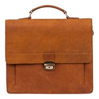 burkely Vintage Scott Briefcase 2 Cognac 637822
