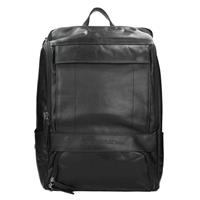 Chesterfield Bags Leren Laptop Rugtas 15 inch Rich Black