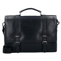 Leonhard Heyden Roma Aktentasche Leder 39 cm Laptopfach, schwarz, schwarz