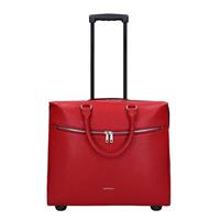 Trolley Gigi Fratelli Dames Leren Laptop Trolley 15.6 inch Romance Business ROM8015 Rood