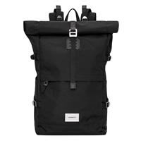 Sandqvist Bernt Backpack black with black leather
