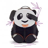 Affenzahn Kinderrucksack Großer Freund "Panda Paul", schwarz/weiß
