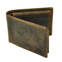 RFID billfold portemonnee van vintage bruin leer - Nevada
