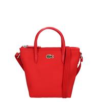 Lacoste Damen Mini Tote Bag L.12.12 CONCEPT aus Petit Piqué - HIGH RISK RED 
