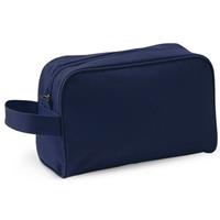 Handbagage toilettas navy met handvat 21,5 cm voor heren/dames Blauw