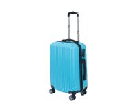 Reke Handbagage koffer 55cm blauw 4 wielen trolley met pin