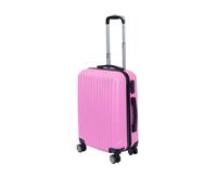 Reke Handbagage koffer 55cm roze 4 wielen trolley met pin