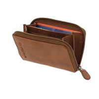 MoreThanHip RFID pasjeshouder of mini portemonnee van bruin vintage ecoleer - Preston
