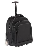 Dermata 2-Rollen Rucksacktrolley Nylon 47,5 cm Trolleys schwarz