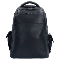 Piquadro Laptop-Rucksack "Black Square", 43 cm, schwarz, schwarz