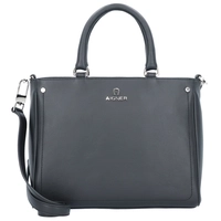 AIGNER, Ava Handtasche Leder 30 Cm in schwarz, Henkeltaschen für Damen