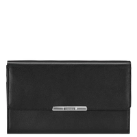 Esquire Helena Geldbörse Leder 18 cm, schwarz, schwarz