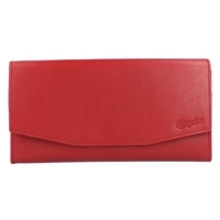 Esquire New Silk Geldbörse Leder 19 cm, rot, rot