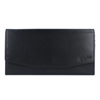 Esquire New Silk Geldbörse Leder 19 cm, schwarz, schwarz