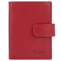 Esquire New Silk Geldbörse Leder 7,5 cm, rot, rot