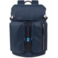Piquadro PQ-Bios Laptop-Rucksack Nylon 15,6" 43 cm, blue