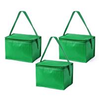 5x stuks kleine mini koeltassen groen sixpack blikjes - Koeltas