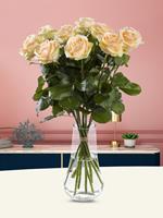 Surprose 10 zalmkleurige rozen - Avalanche Peach | Rozen online bestellen & versturen | .nl