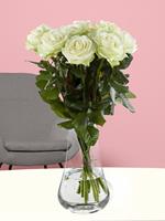 Surprose 10 witte rozen - Avalanche | Rozen online bestellen & versturen | .nl