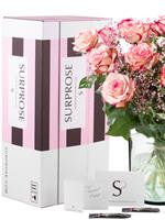 Surprose 15 wit-roze rozen met gipskruid | Rozen online bestellen & versturen | .nl
