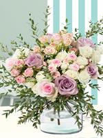 Surprose Pastel getinte rozen met eucalyptus | Rozen online bestellen & versturen | .nl