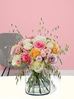 Surprose Gemengde rozen met tarwegras | Rozen online bestellen & versturen | .nl