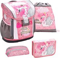 Belmil 4-tlg. Schulranzenset Customize-Me 19 Liter, Little Princess Swan