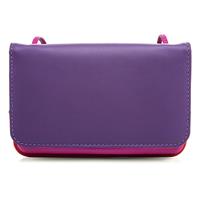 mywalit, Clutch Geldbörse Leder 19 Cm in violett, Umhängetaschen für Damen