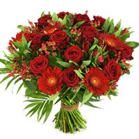 Boeketcadeau Rode rozen en rode bloemen online bestellen