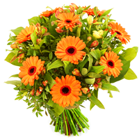 Boeketcadeau Voordeel bloemetje oranje