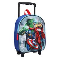 Marvel Avengers Handbagage Reiskoffer/trolley Blauw 31 Cm Voor Kinderen - Reistassen Op Wielen Voor Jongens