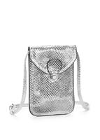 Lascana Schoudertas Mini-bag, tasje voor de mobiele telefoon, kan omgehangen worden, in coole metallic-look