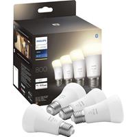 Philips Hue 871951431914100 LED-lamp (4 stuks) Energielabel: F (A - G) Hue White E27 Viererpack 4x800lm 60W E27 36 W Warmwit