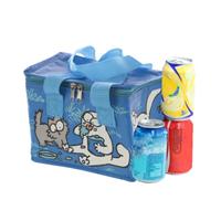 Kleine Koeltas Voor Lunch Blauw Met Simons Cat Print 16 X 21 X 14 Cm 4,7 Liter - Koeltas