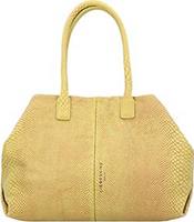 Liebeskind , Chelsea M Snake Shopper Tasche Leder  41 Cm in gelb, Schultertaschen für Damen
