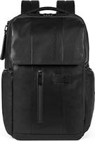Piquadro , Urban Rucksack Rfid Leder 43 Cm Laptopfach in schwarz, Rucksäcke für Damen