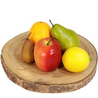 Boeketcadeau Kunstfruit: Sinaasappel - peer - citroen - rode appel - vijg