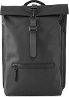 Rains , Rucksack Rolltop in schwarz, Rucksäcke für Damen