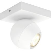 Philips Hue LED-plafondspots 871951433922400 Hue White Amb. Buckram Spot 1 flg. weiÃŸ 350lm inkl. Dimmschalter GU10 5 W