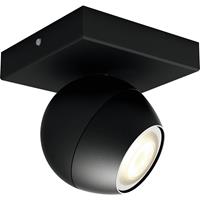 Philips Hue LED-plafondspots 871951433924800 Hue White Amb. Buckram Spot 1 flg. schwarz 350lm inkl. Dimmschalter GU10 5 W