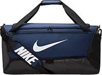 Nike sporttas Brasilia Duffel M 9.5 donkerblauw/wit