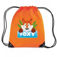 Bellatio Decorations Foxy De Vos Rugtas / Gymtas Oranje Voor Kinderen - Gymtasje - Zwemtasje