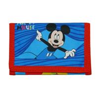 Disney Portemonnee Mickey Mouse 7,5 X 13 Cm Rood/blauw