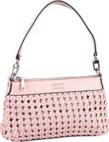 Guess , Schultertasche Sicilia Top Zip Shoulder Bag in pink, Schultertaschen für Damen